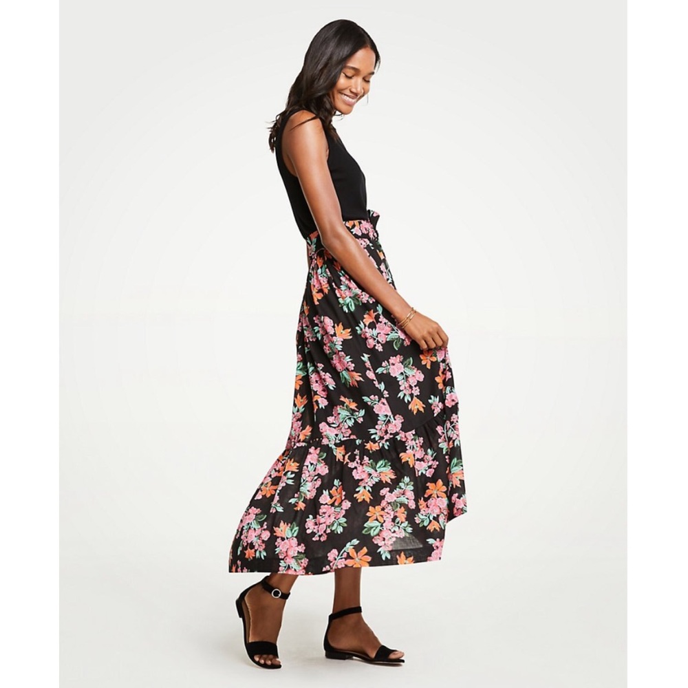 NWOT Ann Taylor Floral Maxi Skirt